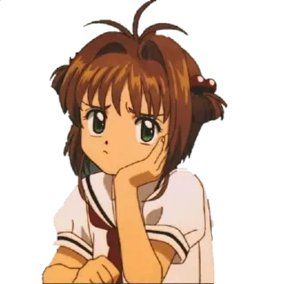 🎈 e70a5545 Sakura Kinomoto Cardcaptor Sakura anime, manga, girl, cute, cardcaptor sakura, sakura kinomoto whatsapp sticker