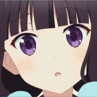 💕 0a3446e7 anime, cartoon, girl, cute, portrait telegram sticker