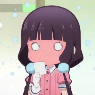 💕 5ce8b8fe anime, manga, cute, blush, girl telegram sticker