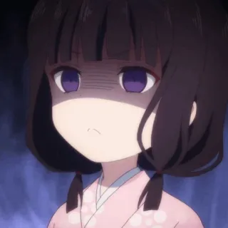 💕 75cd6818 anime, girl, angry, expression, cute, cartoon telegram sticker