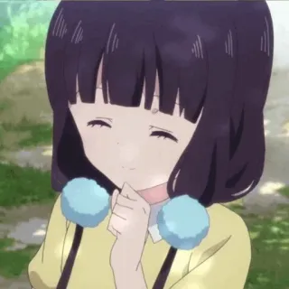 💕 7a29020b anime, girl, cute, cartoon, kawaii, japanese animation telegram sticker