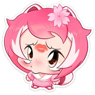 😘 c3079170 Anime, Kawaii, Mignon, Sticker, Dessin animé, Chibi whatsapp sticker