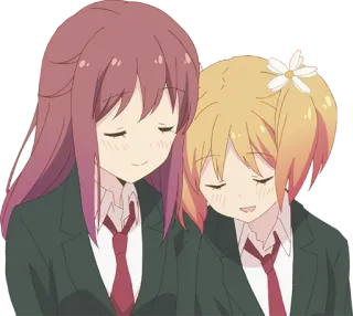 🤗 8a64de87 อนิเมะ, ผู้หญิง, ชุดนักเรียน, มิตรภาพ, การ์ตูน, น่ารัก telegram sticker