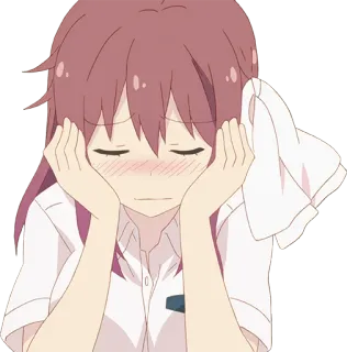 😑 b18768c3 อนิเมะ, ผู้หญิง, น่ารัก, หน้าแดง, คาวาอิ, เศร้า, เหนื่อย, ง่วง telegram sticker