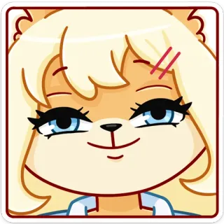 ☺️ a1e16dc1 Hoạt hình, Động vật, Mặt, Dễ thương, Kawaii telegram sticker