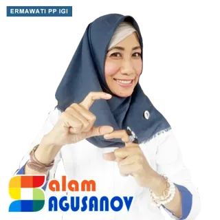 🙏 1f8d6009 Dalam AGUSANOV personne, femme, foulard, souriant, indonésien telegram sticker
