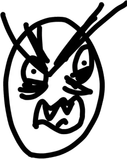 😊 01f564a5 boos, cartoon, monster, slecht, tanden, demon, creatuur telegram sticker