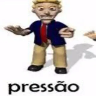 🤱 9e592c80 pressão pressure, cartoon, funny, 3d whatsapp sticker