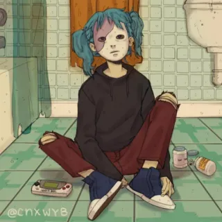 Салли Фейс от Владюши telegram stickers