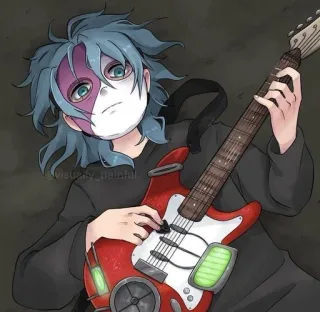 🌟 a60e73a4 Sally Face Sally Face, Chitarra, Videogioco, Personaggio, Cartone animato telegram sticker