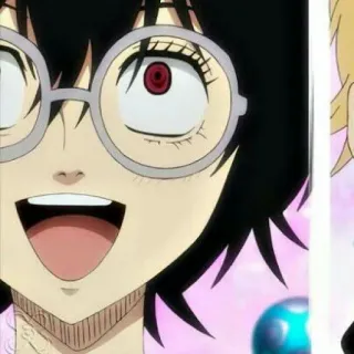 🧪 2301151f Nero Black Clover Anime, Black Clover, Nero, Lunettes, Drôle telegram sticker