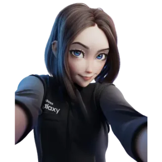 😏 086051d7 Sam Sans
Galaxy Sam, Samsung, asystent wirtualny, selfie, kreskówka, dziewczyna telegram sticker