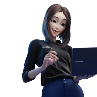 Samsung Girl (@stickerssave) telegram stickers