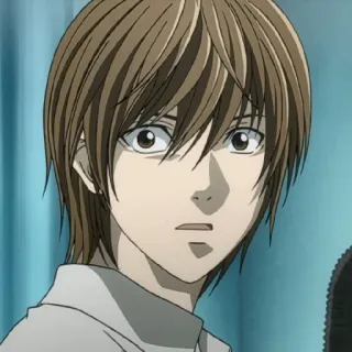 🍎 063791ae Light Yagami Death Note Anime, Death Note, Light Yagami, Postać, Manga, Serial TV telegram sticker