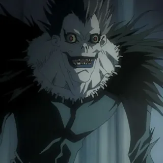 🍎 595bd902 Ryuk Death Note Ryuk, Death Note, Anime, Shinigami, Postać, Potwór telegram sticker