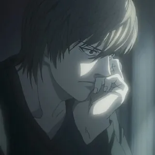 🍎 649ae420 Light Yagami Death Note Anime, Manga, Death Note, Light Yagami telegram sticker