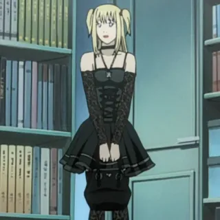 🍎 f54a2cf3 Misa Amane Death Note Anime, Manga, Death Note, Misa Amane, Postać telegram sticker