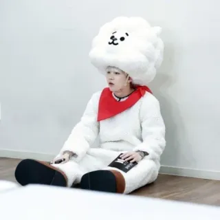 🍪 18d23406 RJ BT21 RJ, BT21, Line Friends, karakter, imut, maskot, K-pop whatsapp sticker