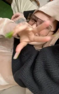 ✌️ 46349f5b 中指, ジェスチャー, 侮辱的, 女性, 人, 手 whatsapp sticker