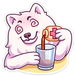 😵 5c54fd15 Hund, Medizin, krank, Krankheit, Cartoon, Heilmittel whatsapp sticker