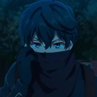 ❤️‍🔥 5bc4c922 Anime, Personnage, Mâle, Masque, Gants, Écharpe, Visage caché telegram sticker