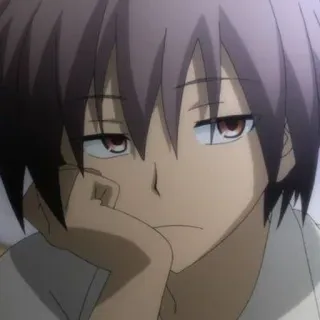 ❤️‍🔥 cc3571d2 Anime, Manga, Garçon, Triste, Illustration, Dessin animé telegram sticker