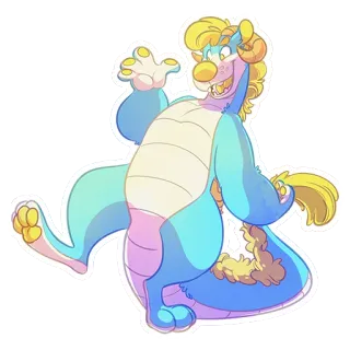 👋 913e05d6 มังกร, แฟนตาซี, การ์ตูน, สติกเกอร์, สัตว์, สิ่งมีชีวิต, มีสีสัน whatsapp sticker