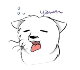 😴 b4d93286 yawn~ ง่วง, หาว, น่ารัก, สัตว์, ขี้เกียจ, แมว, นอนหลับ, เหนื่อย telegram sticker