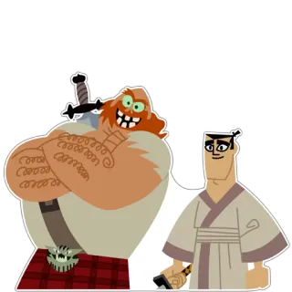 👬 07ae079e Samurai Jack Kartun, Samurai Jack, Acara TV, Pedang telegram sticker