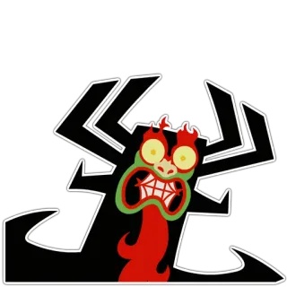 😬 0b814349 Aku Samurai Jack Aku, Samurai Jack, Cartoon Network, penjahat, master kegelapan pengubah wujud telegram sticker