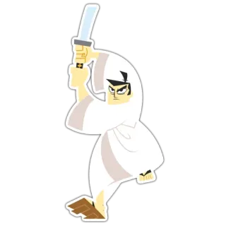😤 2007baa7 Samurai Jack Samurai, Pedang, Kartun, Pejuang, Animasi telegram sticker