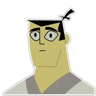 😯 3aef50ad Samurai Jack kartun, karakter, Samurai Jack, animasi telegram sticker