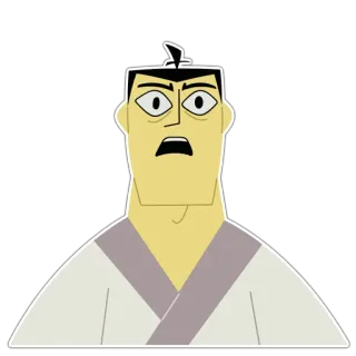 😧 80c8ec52 Samurai Jack Kartun, Karakter, Samurai, Animasi telegram sticker