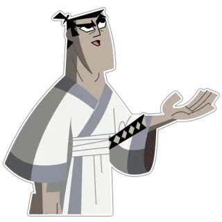 🙄 aba9c52e Samurai Jack Kartun, Samurai, Pedang, Aksi, Petualangan telegram sticker