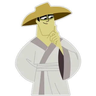 🤔 ddb2ab0c Samurai Jack Samurai, Kartun, Pedang, Pejuang, Aksi telegram sticker