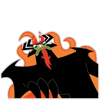 👿 e89f7e3b Aku Samurai Jack Samurai Jack, Aku, Cartoon Network, penjahat, stiker telegram sticker