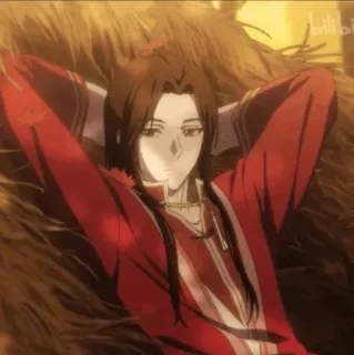 🍁 96487d55 anime, desenho animado, descansando, personagem, homem whatsapp sticker