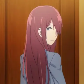 📍 0f4f7bae аниме, девушка, рыжие волосы, портрет, мультфильм whatsapp sticker