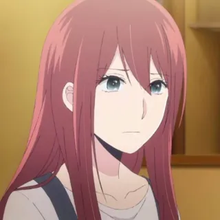 📍 63e4cf60 аниме, девушка, персонаж, портрет whatsapp sticker