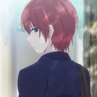 🍁 8da380e8 Аниме, Персонаж, Школьная форма, рыжие волосы whatsapp sticker