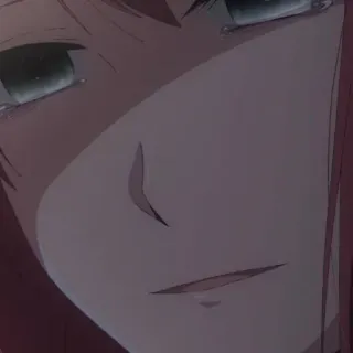 📍 c1bca8e6 Аниме, Грустный, Плачущий, Эмоции, Портрет whatsapp sticker