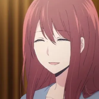 🍁 d4af6d8e Аниме, Женщина, Персонаж, Улыбка, Портрет whatsapp sticker