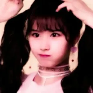 🧺 80606f0c retrato, mujer, chica, coletas, lindo, adolescente whatsapp sticker