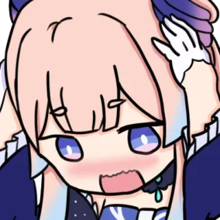 😩 b79d942d Kokomi Genshin Impact 动漫, 角色, 游戏, 珊瑚宫心海, 原神, 可爱, 贴纸 telegram sticker