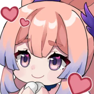 🥰 e182e441 动漫, 卡哇伊, 卡通, 心, 爱, 可爱 telegram sticker