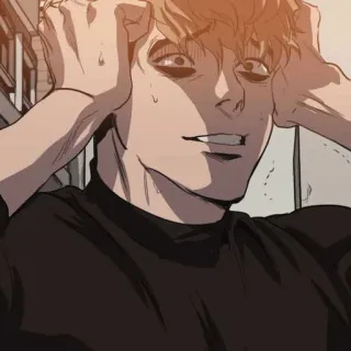 😔 eac04725 Yoon Bum Killing Stalking Аниме, Манга, Ужасы, Killing Stalking, Юн Бум, Жуткий, Тревожный telegram sticker