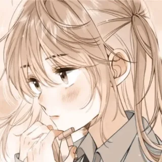 🪜 9e5301ca Anime, Fille, Mignon, Dessin animé, Portrait, Illustration telegram sticker