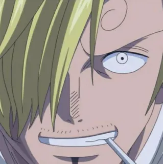 🎷 7850638a Sanji One Piece anime, gotowanie, papieros, piraci słomianego kapelusza, blond whatsapp sticker