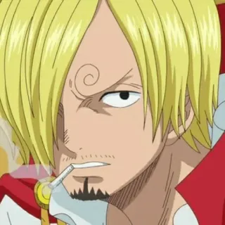 🎷 85ff2117 Sanji One Piece Anime, Papieros, Palenie, Gotowanie, Blond whatsapp sticker
