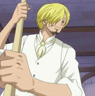 🎷 d9f41f3f Sanji One Piece Anime, Szef kuchni, Kucharz, Pirat, Piraci Słomianego Kapelusza whatsapp sticker